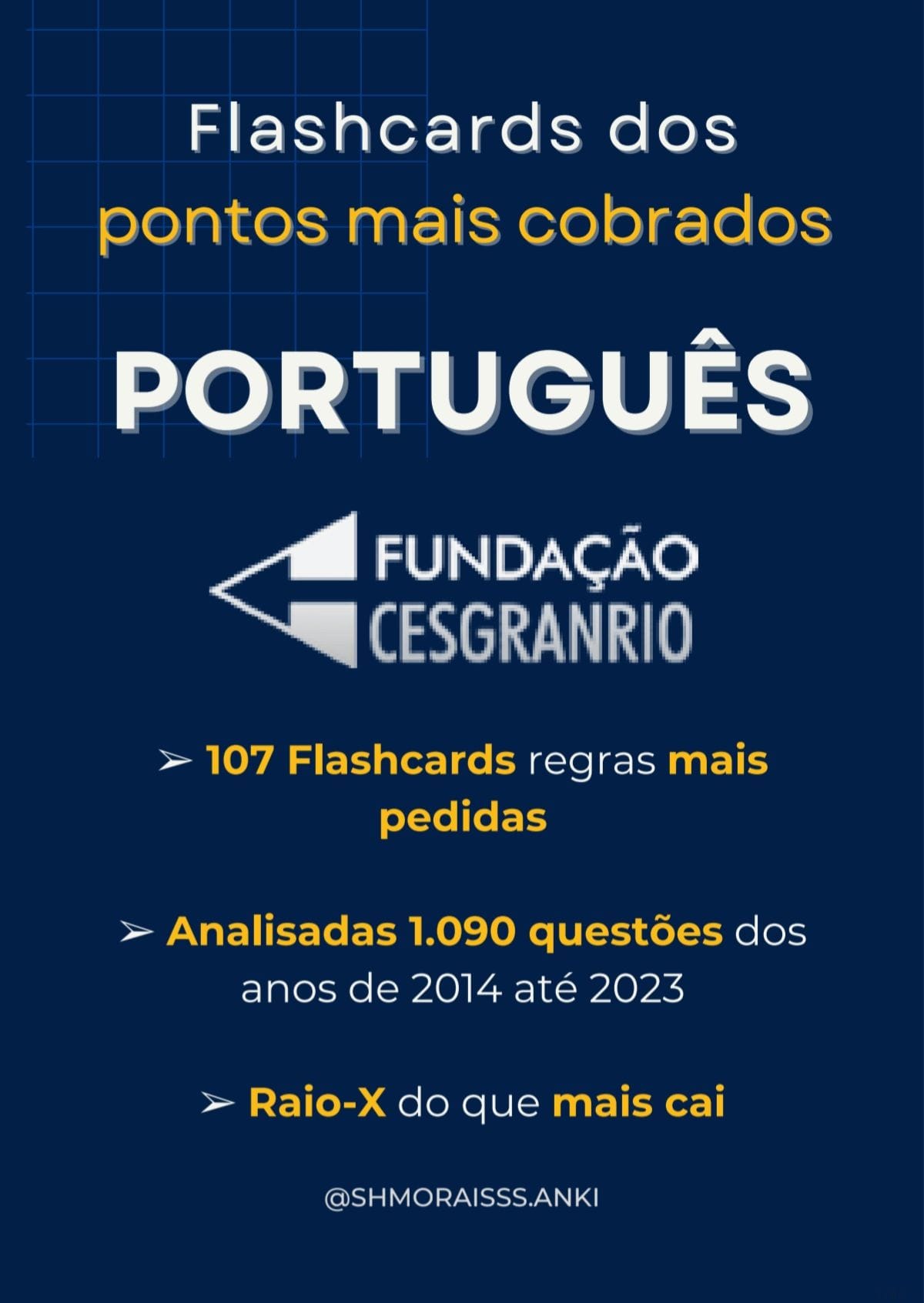 Português CESGRANRIO Raio X shmoraisss anki