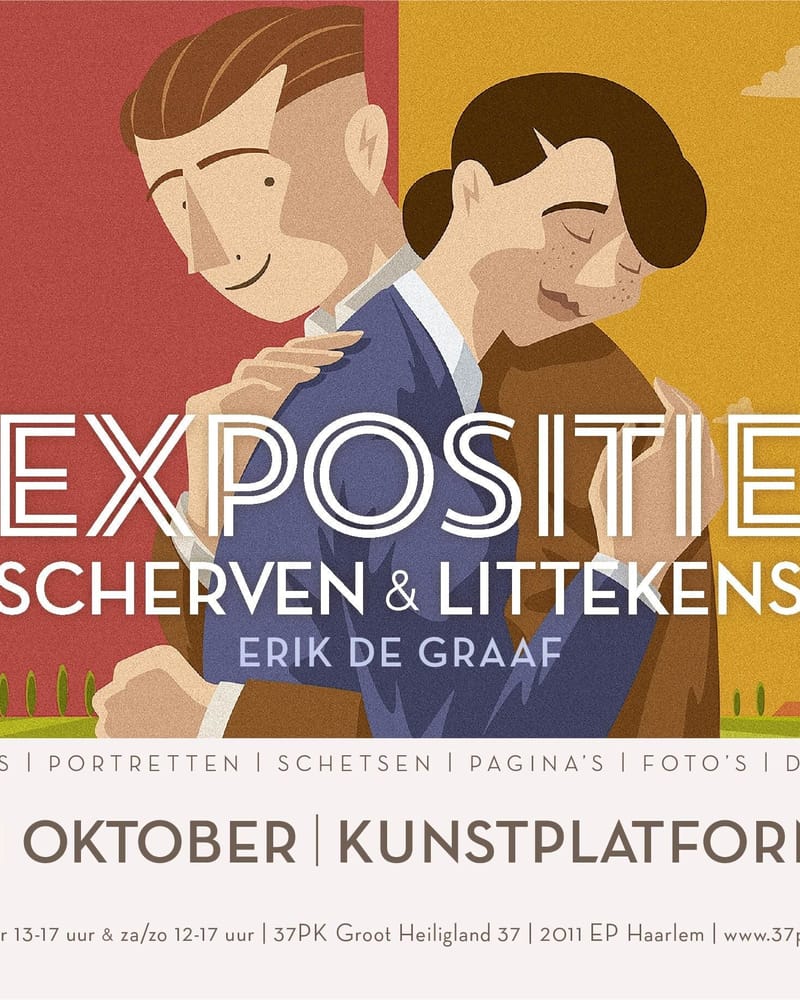 Uitnodiging Erik De Graaf Scherven Littekens