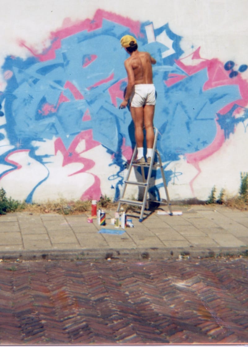 Graffiti aan het Spaarne