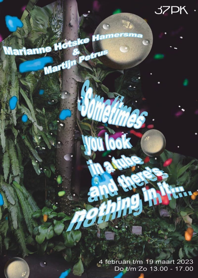 Finissage Sometimes you look into a tube...