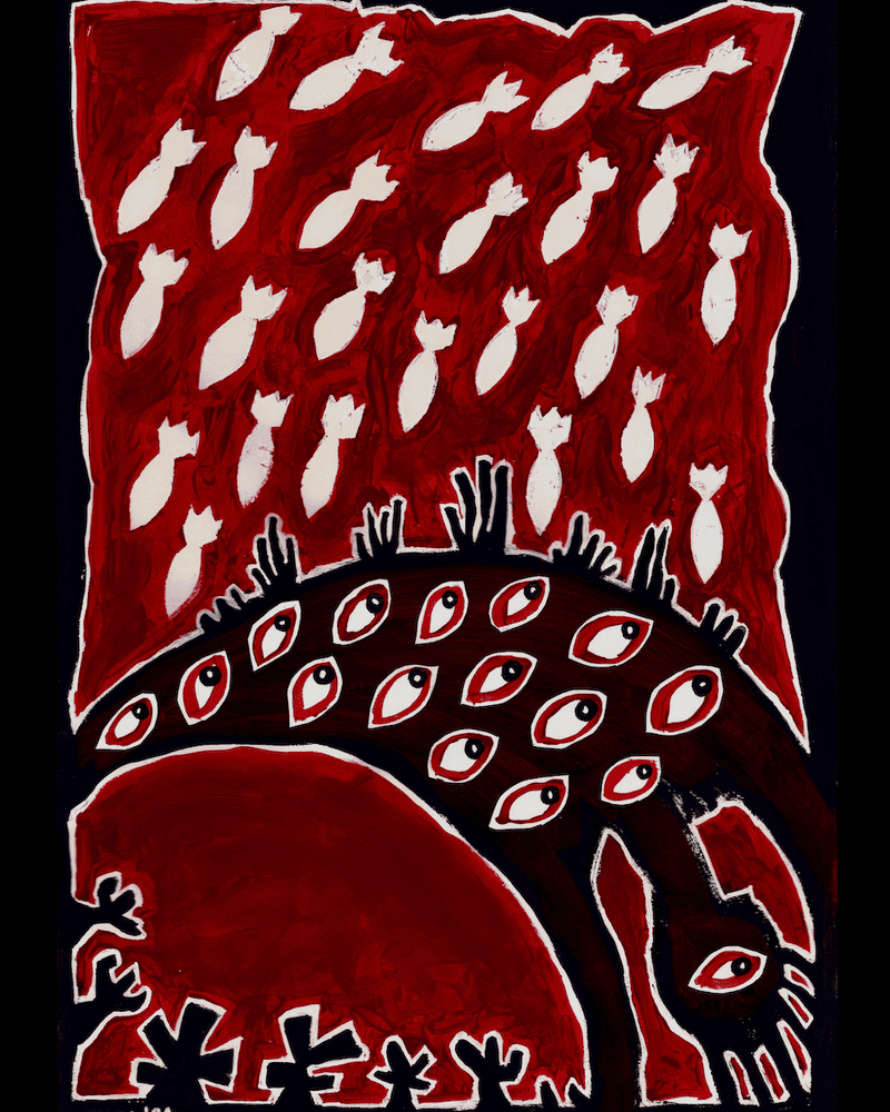 Tenedle No Weapons No War Painting