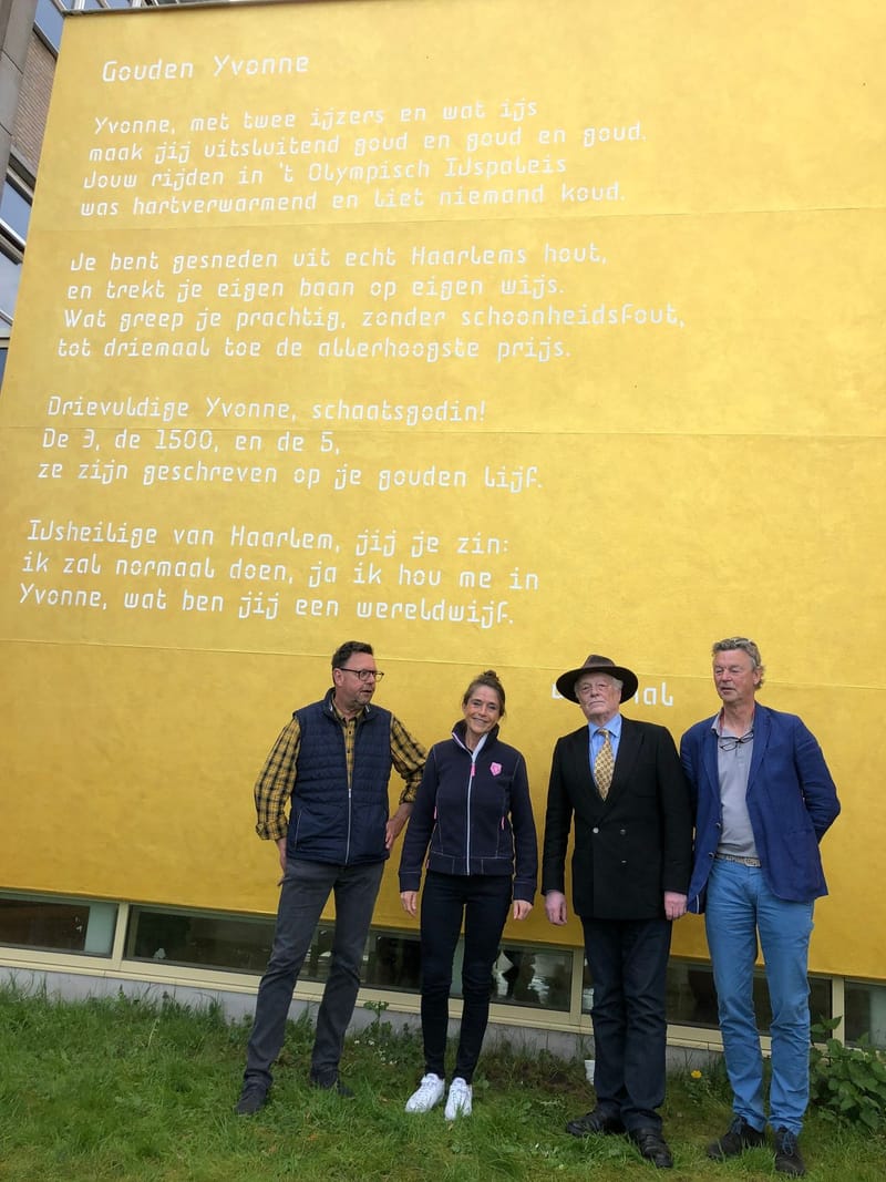 Gouden muur Mendelcollege, Haarlem