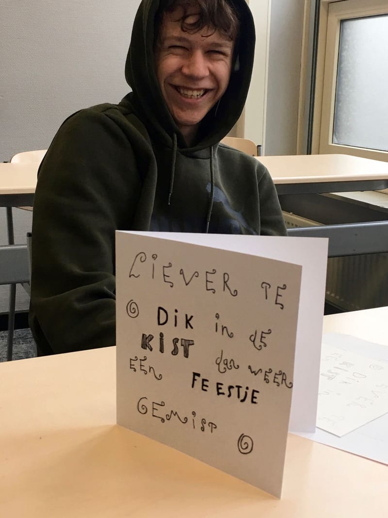 Handletteren met pubers