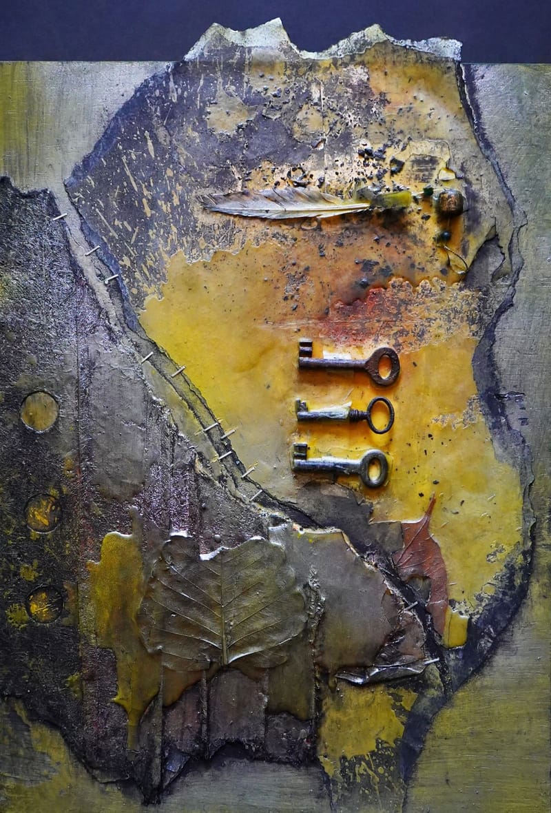 2 The last hope 37x50 Mixed media