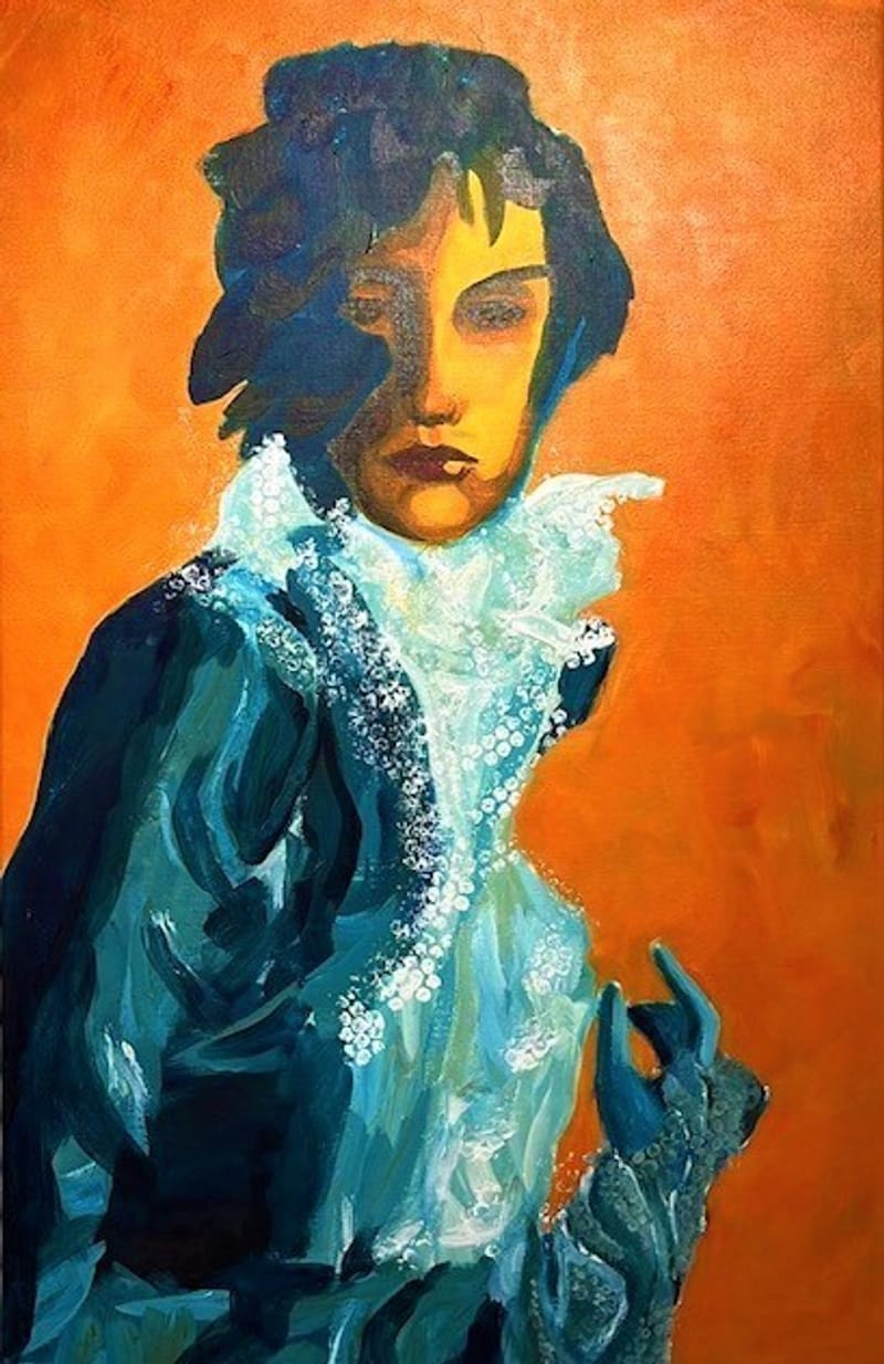 Young Hearts, acryl op doek (65x100 cm)