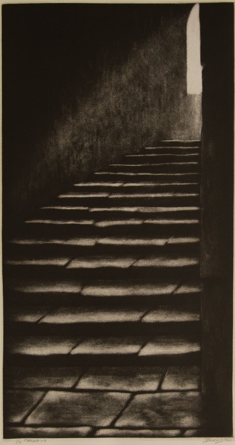 23.01 Trap 35 x 19cm mezzotint