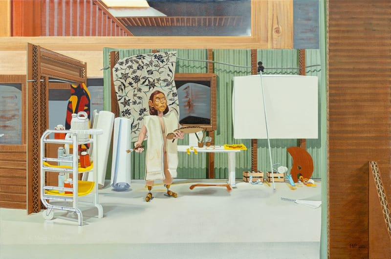 Stop-motion, studio scene (1) (2025), 80 x 120 cm