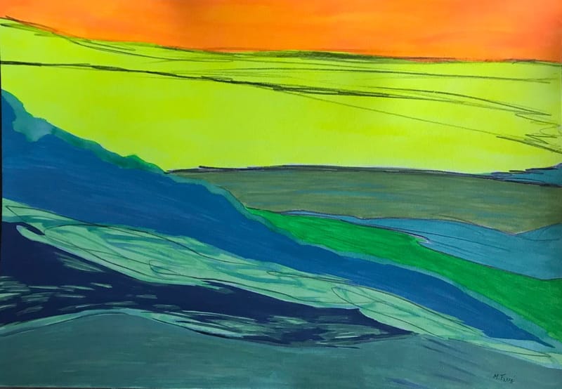 Gouache en potlood, 2023