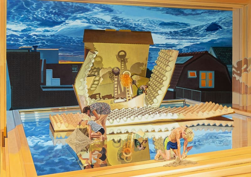 Maquettewereld II (2024), 120 x 170 cm