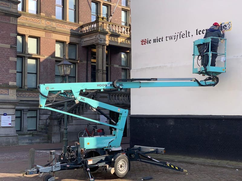 Muurtekst Jansstraat 64, Haarlem