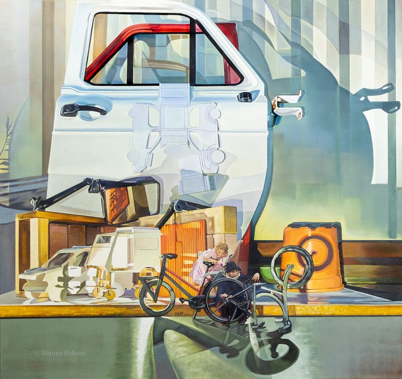 Maquettewereld I (2024), 150 x 160 cm