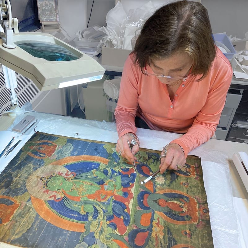 restauratie Thangka