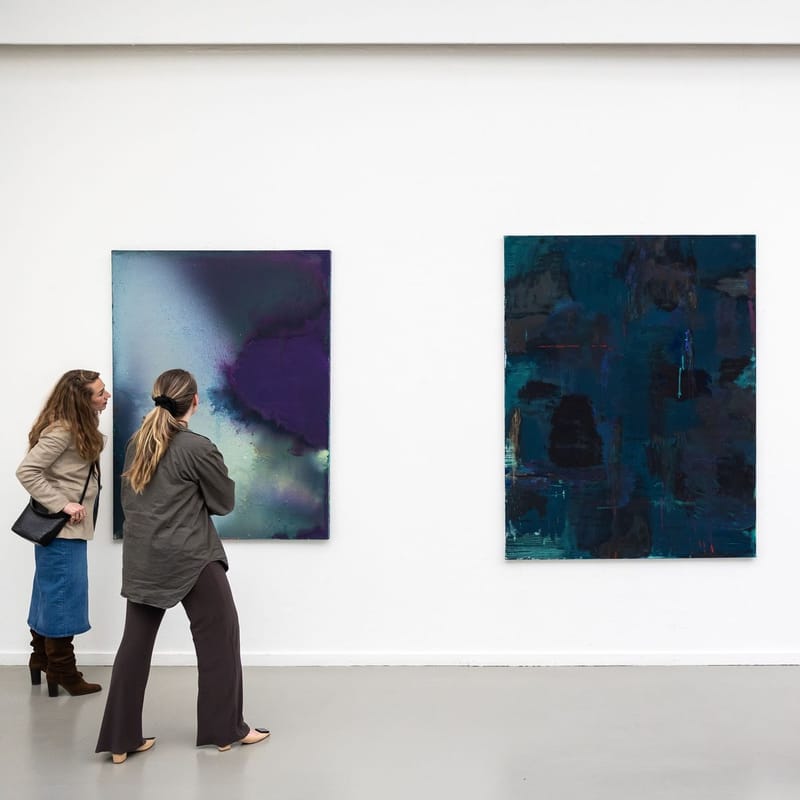 Exhibition in Arti et Amicitiae_ pigment on canvas