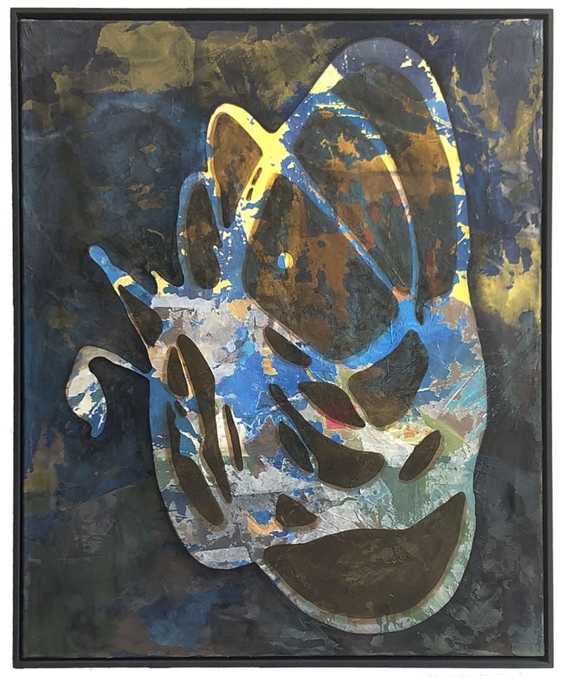 84x104 cm papier acryl op linnen