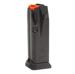 Magazin GLOCK 43X / 48  9mm Para - 15 Schuss - mit orangem Zubringer