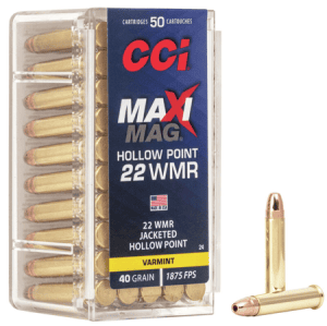 Randfeuerpatrone CCI Maxi Mag VARMINT JHP 40gr .22 WMR - VE 50 Schuss