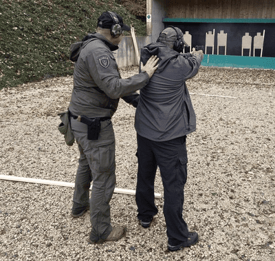 Schiessübung draussen