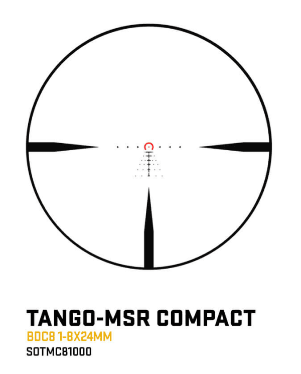 Zielfernrohr SIG SAUER TANGO-MSR COMPACT 1-8x24mm (SFP) - Schwarz, Bild 5