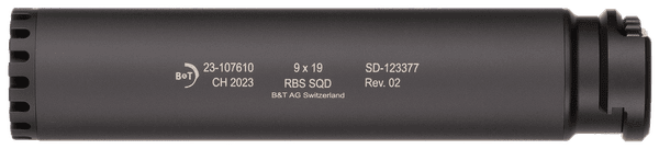 Schalldämpfer B&T SQD RBS 9mm Para - 3-Lug Schnittstelle, Bild 1