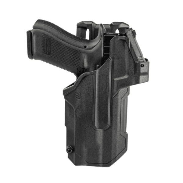 Duty Holster Blackhawk T-Series Level 2 L2D - mit Red Dot Sight und Waffenlicht - GLOCK 22 Gen5 + Smith & Wesson M&P + Heckler & Koch SFP9 mit TLR-1/TLR-2, Linkshand, Bild 1