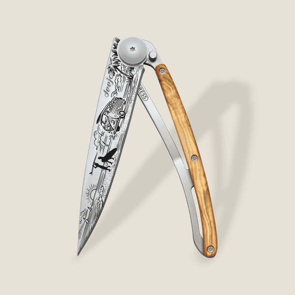 Klappmesser DEEJO 37G - Olivenholz - Van Life, Bild 1