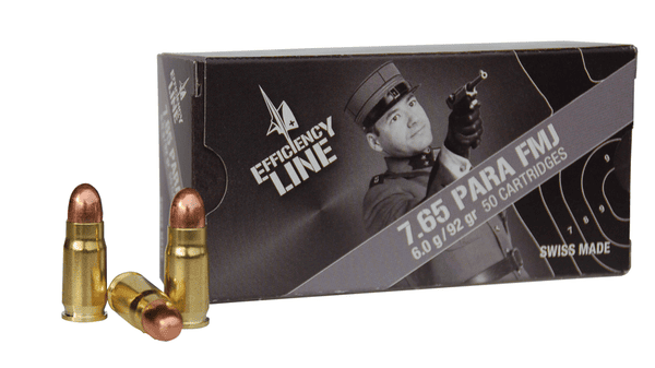 Pistolenpatrone AMMOTEC Efficiency Line 92gr FMJ 7.65mm Para - VE 50 Schuss, Bild 1
