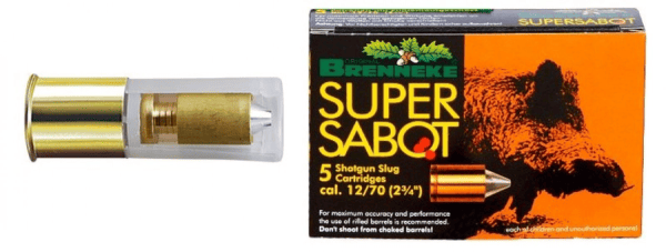Flintenlaufpatrone Brenneke Super Sabot 31.8g bleifrei für gezogene Läufe 12/70 - VE 5 Schuss, Bild 1