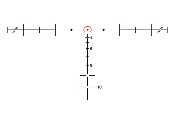 Trijicon ACOG 3.5x35 TA11H Dual Illuminated Red Horseshoe .308 Ballistic Reticle w/ TA51 Mount, Bild 2