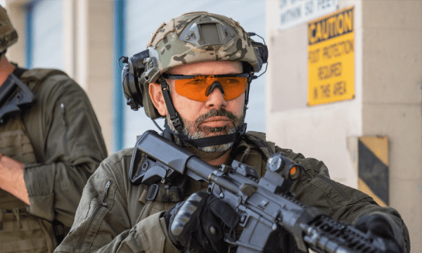 Schutzbrillen-Set WILEY X SABER ADVANCED - Gläser: Grau/Klar/Helles Orange - Gestell: Matt Schwarz, Bild 5