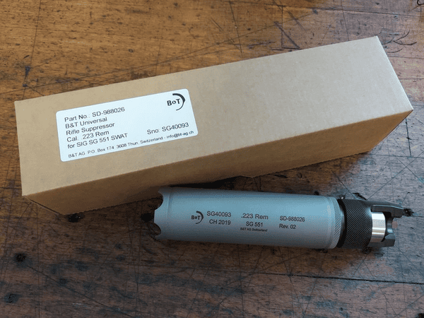 Schalldämpfer B&T Universal 5.56 NATO, .223 Rem. - für SIG SAUER SG551, Bild 1