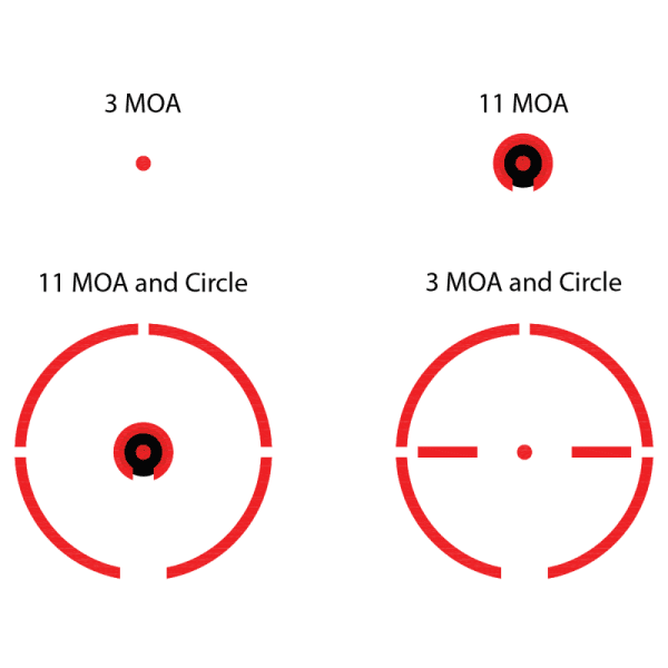 Reflexvisier Burris FastFire 4 - Multi-Absehen, Bild 2