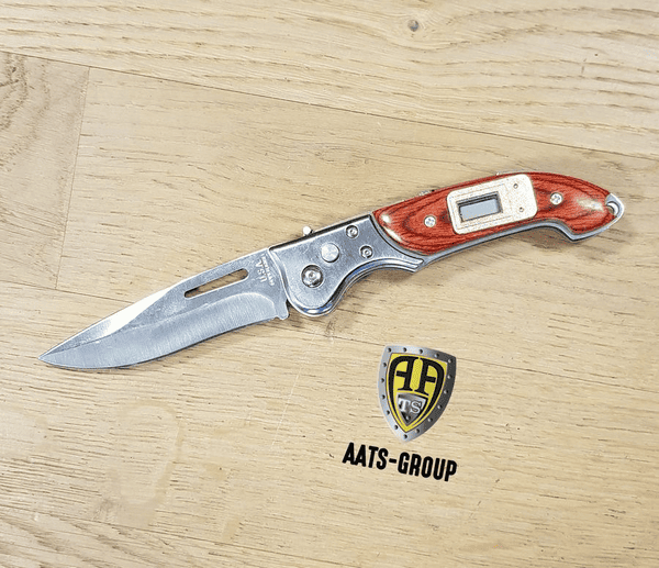 OCCASION Stellmesser U.S.A Superknife mit integrierter Lampe und Display, Klingenlänge 90mm, Bild 1