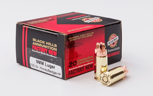 Pistolenpatrone Black Hills Ammunition HoneyBadger 100grs 9mm Luger+P - VE 20 Schuss, Bild 1
