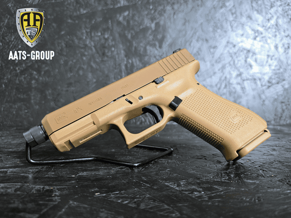 Pistole GLOCK 19X Coyote 9mm Para - Gewindelauf M13,5x1 links, Bild 1