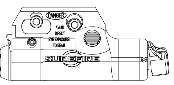 Waffenlicht SureFire XC2 mit rotem Laser für Kurzwaffe, Bild 4