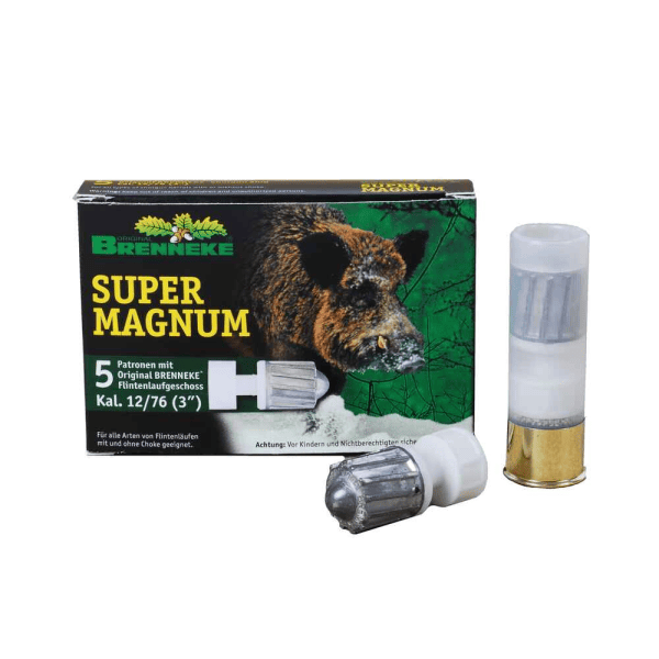 Flintenlaufpatrone Brenneke SuperMagnum 39.0g 600grs 12/76 - VE 5 Schuss, Bild 1