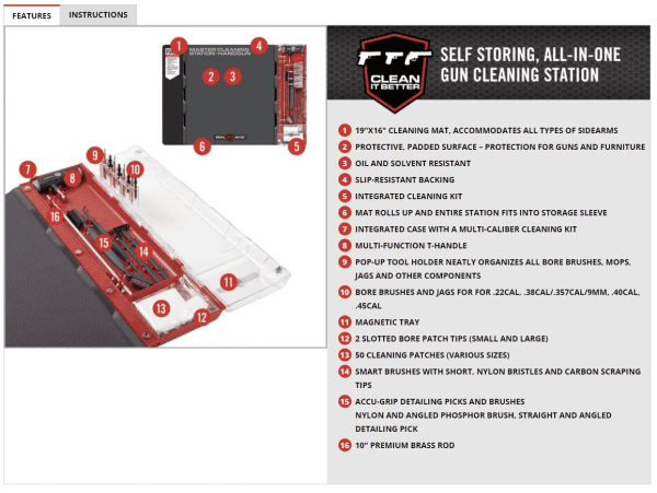 Master Cleaning Station Handgun REAL AVID, Bild 2