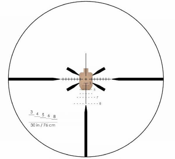 Zielfernrohr Armament Technology Inc SAI Optics Mod. SAI 6, 1-6×24 - 5.56 Nato Ballistic Reticle - Coyote , Bild 7
