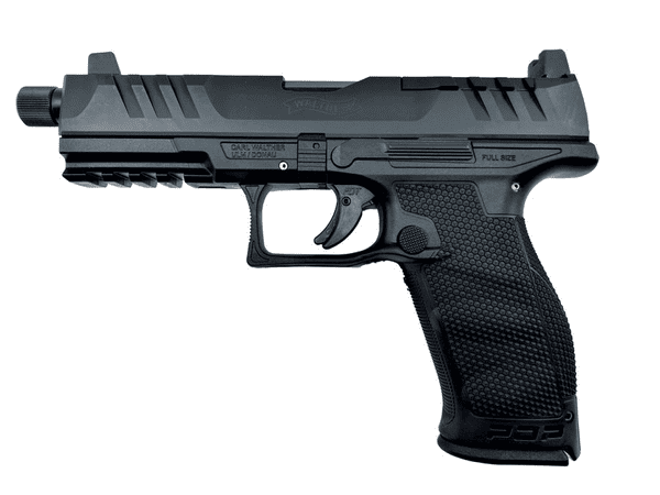 Pistole Walther PDP FS 5.1" SD 9mm Para - Gewindelauf 1/2x28TPI - mit Suppressor High Sights, Bild 1
