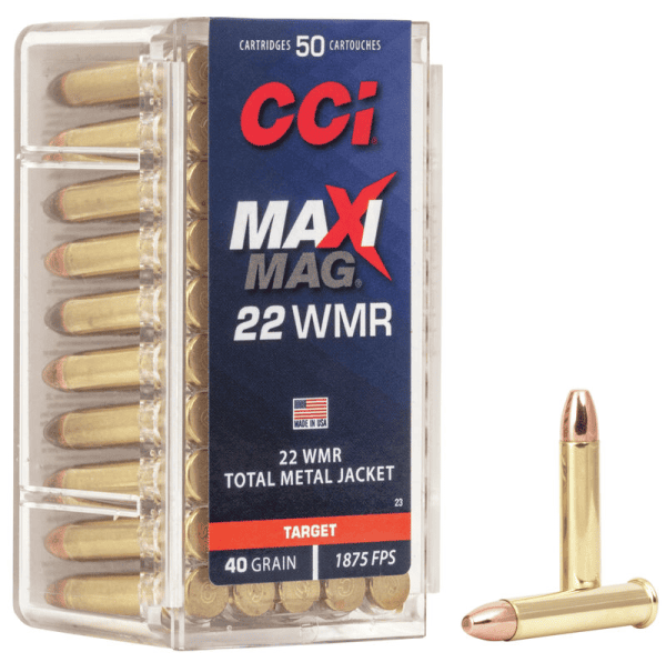 Randfeuerpatrone CCI HS Maxi Mag TARGET TMJ 40gr .22 WMR - VE 50 Schuss, Bild 1