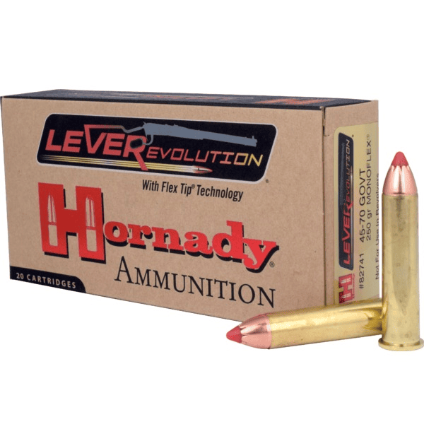 Büchsenpatrone Hornady Leverevolution 250gr MonoFlex .45-70 Gov. - VE 20 Schuss, Bild 1