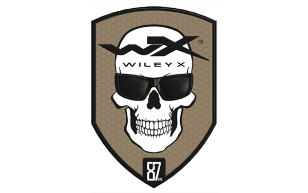 Patch WILEY X WX Skull 55 x 80 mm - Tan, Bild 1