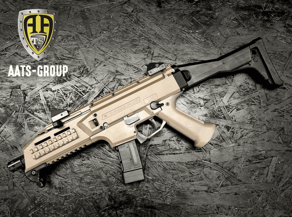 Selbstladekarabiner CZ Scorpion EVO 3 S1 9mm Para - mit Schaft - FDE, Bild 2