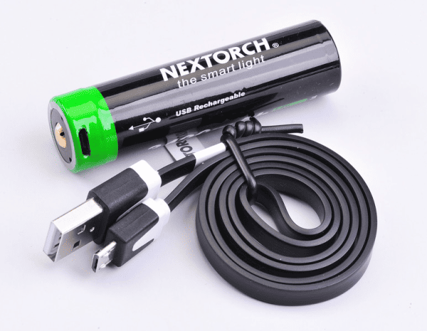 Akku NEXTORCH 18650 USB Lithium-Ion (Li-Ion) -DC0084- 3.6V 3.400mAh inkl. Schutzschaltung, Bild 1