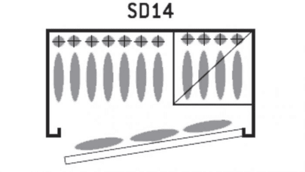 Waffentresor Infac Sentinel SD14 - für 7+3 Waffen + Tablare / ohne Tablare für 11+3 Waffen - 150 x 70 x 33 cm, 90 kg, Bild 3