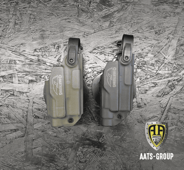 Holster Hartkern5 GLOCK 19 / 45 mit SureFire X300U  - OD, Bild 1