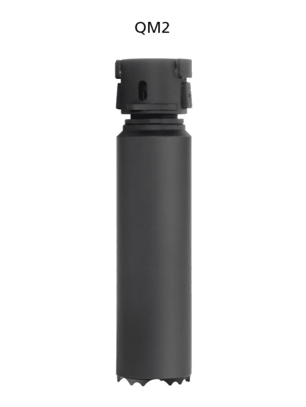 Schalldämpfer ASE UTRA DUAL556-QM2, Kaliber 5.56x45mm - mit Schnellmontage für Standard Nato A1/A2 Flash Hider - FDE, Bild 1