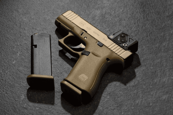 Pistole GLOCK 43X A-CUT COA Combo 9mm Para - Coyote - Set mit Aimpoint COA - limited Edition, Bild 2
