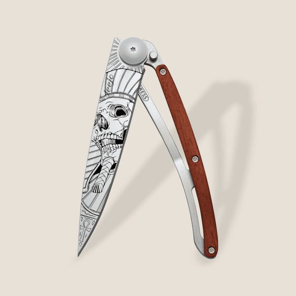 Klappmesser DEEJO 37G - Korallenholz - Pharao Skull, Bild 1