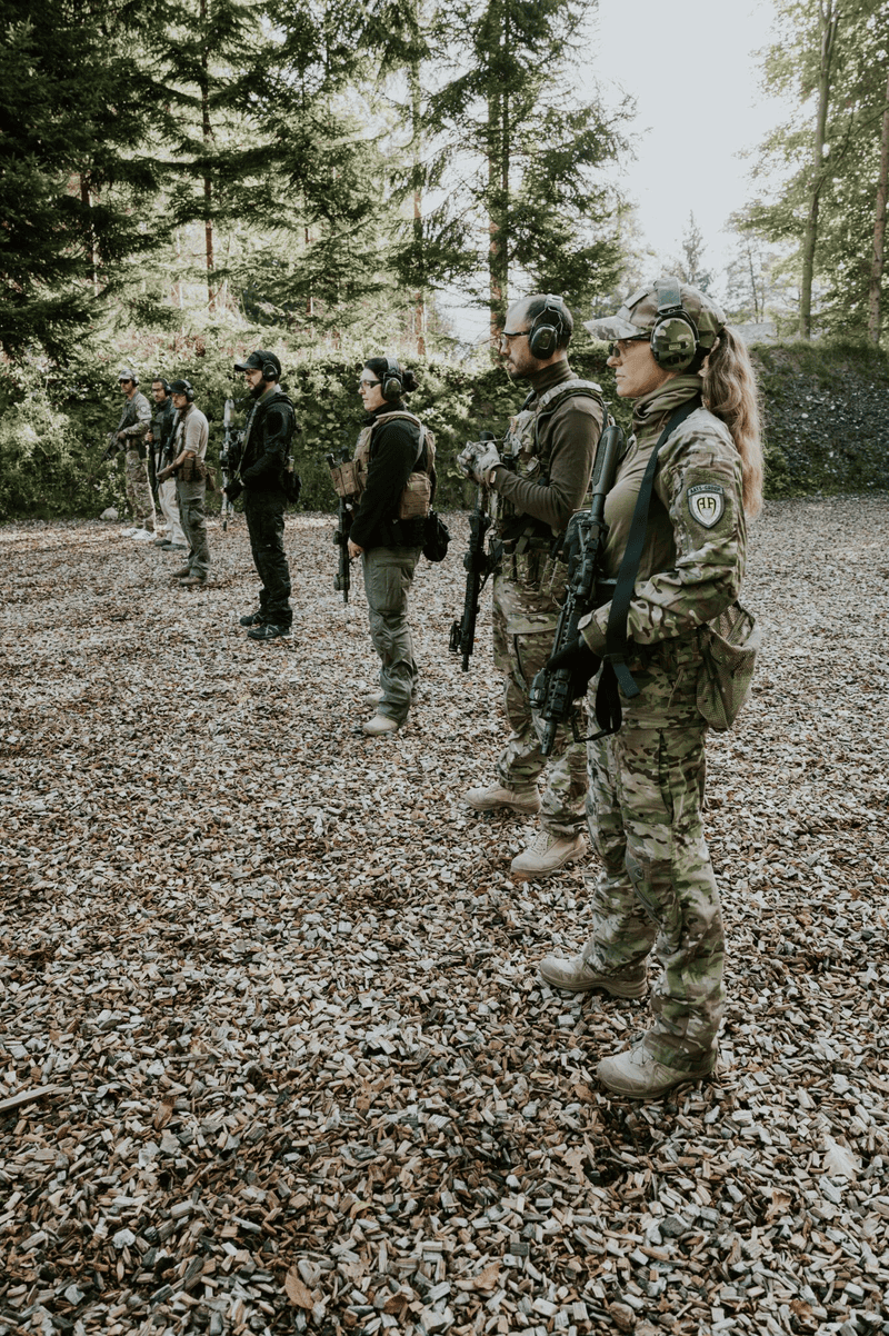 Schiessübung draussen